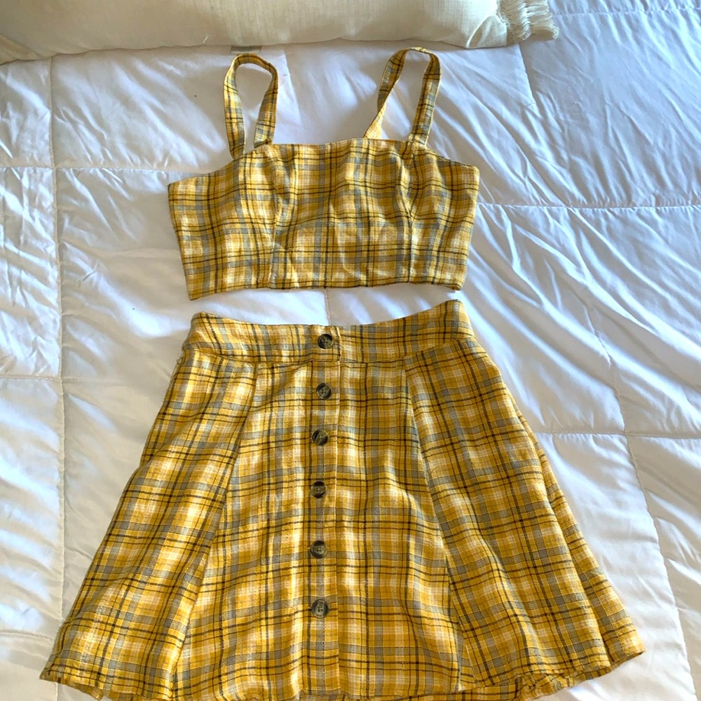 American eagle two piece set, skirt and shirt